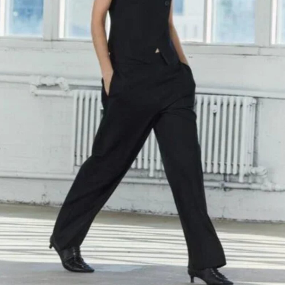 NWT ZARA ZW COLLECTION PANTS BLACK